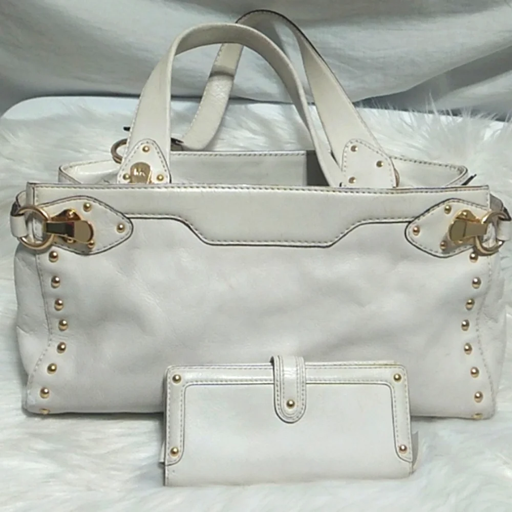 SALE! Michael Kors Shoulder Bag & Matching  Studded Vintage Wallet Set
